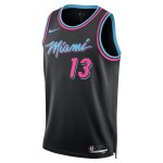 Maillot NBA Miami Heat Bam Adebayo Nike 2025-26 City Edition Noir Swingman - Homme